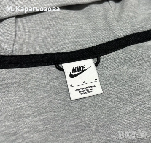 Мъжко горнище Nike Tech Fleece, Размер М, снимка 7 - Суичъри - 53487396