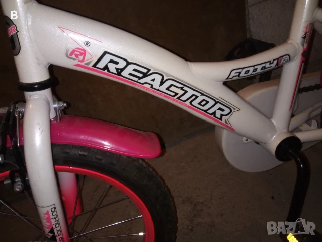 Детски велосипед REACTOR Foxy Girl 16 цола Розов за момиче колело , снимка 3 - Велосипеди - 50511073