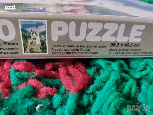 Пъзел "Neuschwanstein castle” Ravensburger 1984г. 500 части, снимка 2 - Пъзели - 53873168