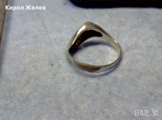 КРАСИВ СКЪПОЦЕНЕН СРЕБЪРЕН ПРЪСТЕН СРЕБРО ВИСОКА ПРОБА с ИСКРЯЩИ ФАСЕТИРАНИ ПЛАНИНСКИ КРИСТАЛИ 47968, снимка 2 - Пръстени - 49606556