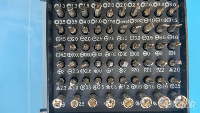 комплект 115 части отвертка битове инструменти за финни ремонти, снимка 12 - Отвертки - 42690873