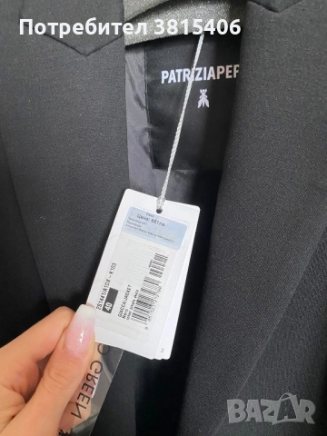 Нов оригинален черен блейзър Patrizia Pepe наличен в размери 42(С/М) и 44(М/Л), снимка 2 - Сака - 52821558