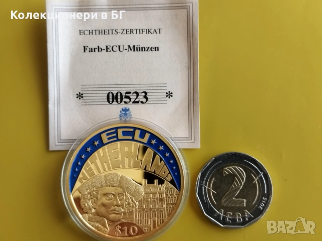 ГОЛЯМА ‼ПОЗЛАТЕНА‼ ВЪЗПОМЕНАТЕЛНА МОНЕТА - ЛИБЕРИЯ  