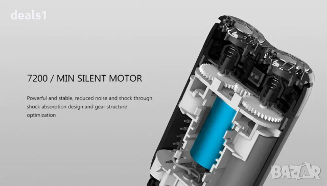 Xiaomi Mijia Електрическа самобръсначка USB Зареждане Водоустройчива, снимка 12 - Електрически самобръсначки - 36123902