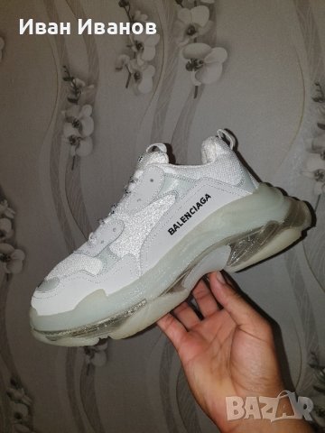  сникарси  Balenciaga Triple S Clear Sole  номер 43, снимка 8 - Маратонки - 42437678