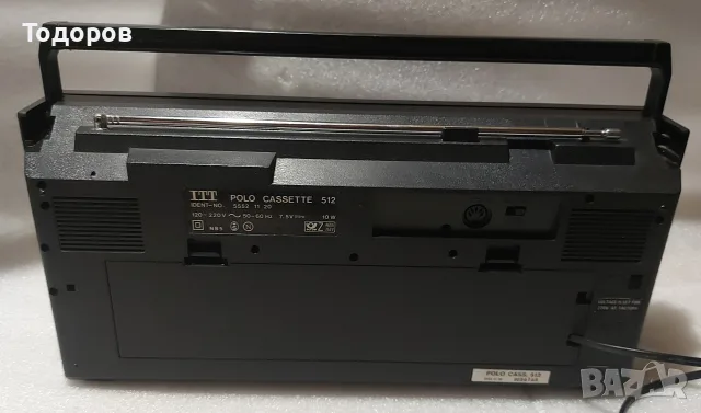 ITT Polo Cassette 512 Stereo Radio Cassette Recorder , снимка 2 - Радиокасетофони, транзистори - 56238242