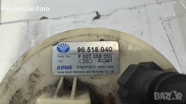 Горивна помпа за Chevrolet  - 96518040  / F00T058553, снимка 2 - Части - 50552119