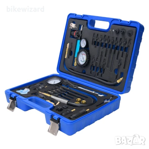 Umelee 46 бр. тестер за компресия и течове за бензинови и дизелови двигатели НОВО, снимка 5 - Други инструменти - 51156319