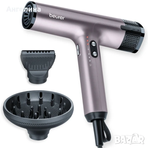  Сешоар, Beurer HC 100 Excellence Hair dryer, ECO technology, lightweight and ergonomic, Slim, magne, снимка 1
