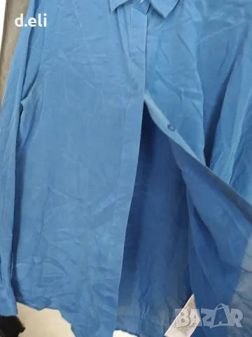 UNIQLO Size M 100% Коприна, снимка 3 - Ризи - 49696931