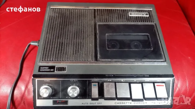 Ретро японски касетофон  SONY   TC-1277, дръжкофон, снимка 2 - Радиокасетофони, транзистори - 55792634