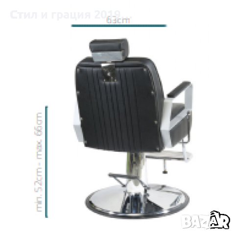 Бръснарски стол Joey, снимка 4 - Бръснарски столове - 44599403