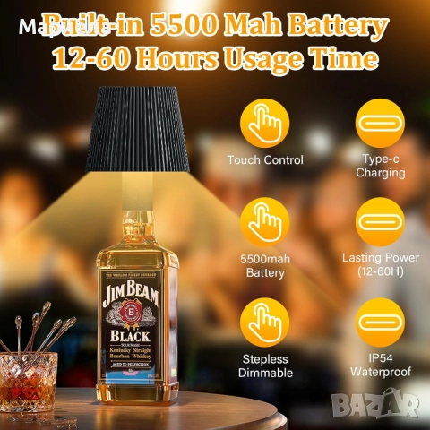 LED лампа за бутилки, снимка 6 - Други стоки за дома - 51904586