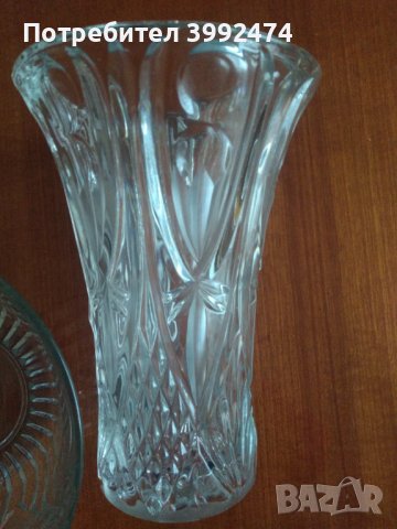 Комплект от ваза и купа от 70-те +подарък , снимка 2 - Вази - 44291383