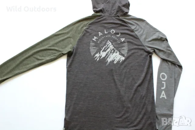 MALOJA Zordo midlayer hoody - мъжки мерино суичър, размер XL, снимка 9 - Спортни дрехи, екипи - 56018968