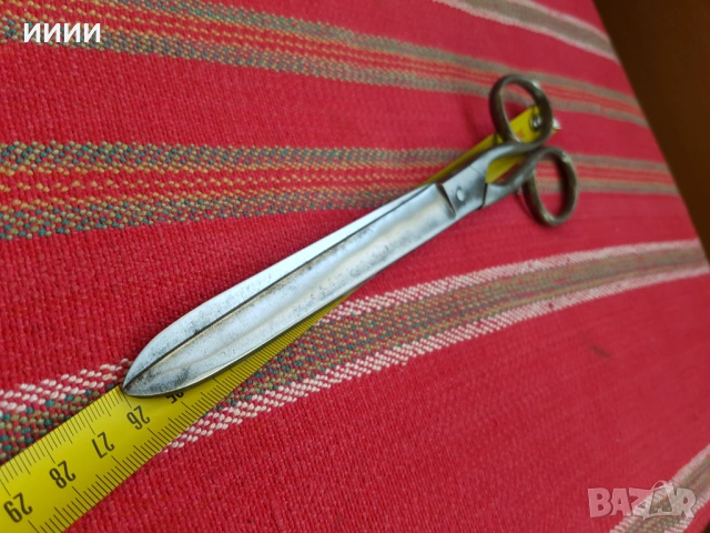 Британска шивашка ножица, снимка 5 - Антикварни и старинни предмети - 53840126