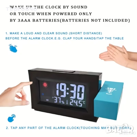 часовник за стая спалня, снимка 2 - Други стоки за дома - 52955694