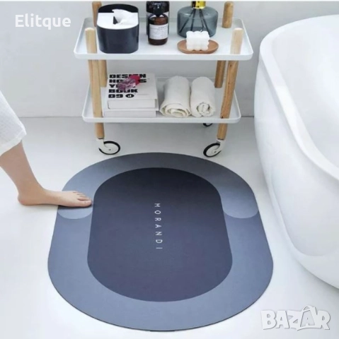 Силно абсорбиращ килим за баня против хлъзгане - Цвят - син, сив, зелен!, снимка 5 - Други стоки за дома - 52832302