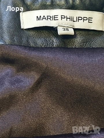 Дамска пола естествена кожа + подарък , снимка 3 - Поли - 53591965