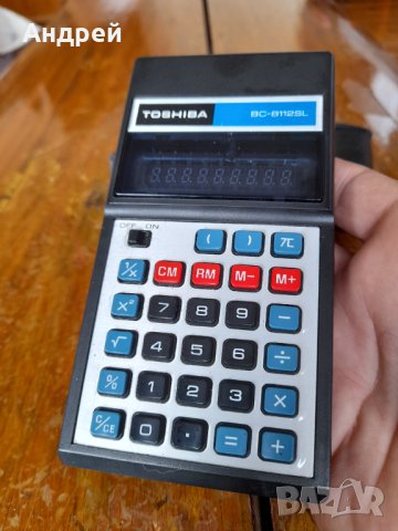 Стар калкулатор Toshiba, снимка 4 - Други ценни предмети - 42273260