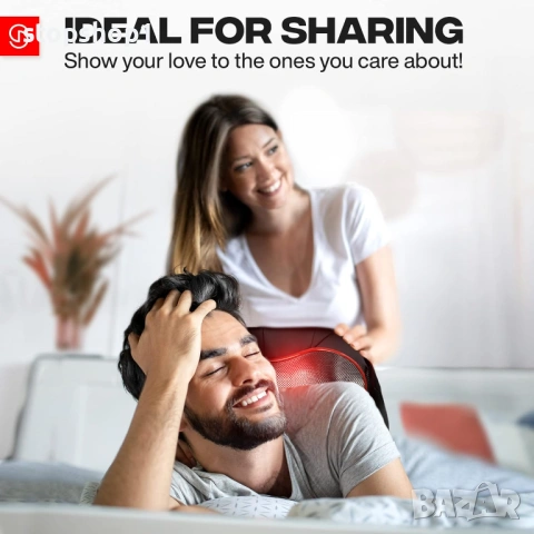 Масажор за врата и раменете с топлина, масажор за гръб, дълбокотъканен масажор за жени и мъже, машин, снимка 5 - Масажори - 53771436