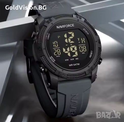 Мъжки часовник – NAVIFORCE Black + ПОДАРЪК, снимка 2 - Мъжки - 53206536