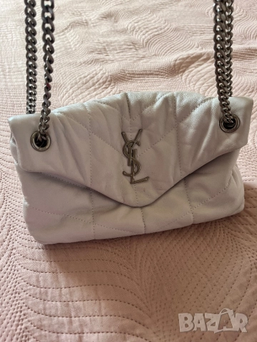 YSL естествена кожа чанта, снимка 12 - Чанти - 52374847