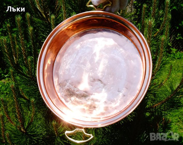 Меден тиган,медна тава,ръчно кована чиста червена мед. , снимка 9 - Антикварни и старинни предмети - 40951147