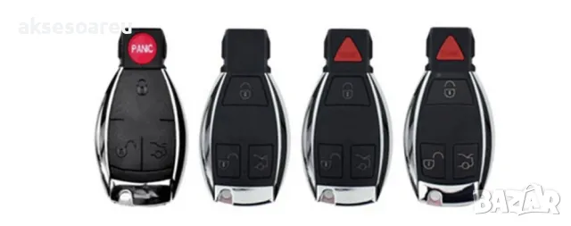 Луксозен кожен предпазен калъф за автомобилни ключове на Мерцедес Бенц от естествена кожа ключодържа, снимка 13 - Аксесоари и консумативи - 47580079