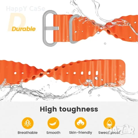 OCEAN BAND Каишка за смарт часовник Huawei Watch/Samsung/Apple/Xiaomi/Garmin/Amazfit/Casio/Honor, снимка 10 - Каишки за часовници - 47879793