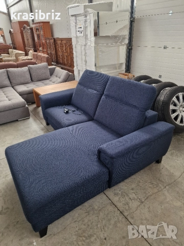 Ъглов Диван с Електрически Релакс Механизъм-внос от Германия!, снимка 3 - Дивани и мека мебел - 51996359