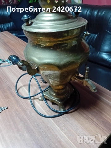 месингов руски самовар, снимка 3 - Други ценни предмети - 52221585
