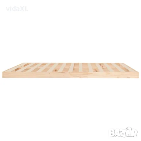 vidaXL Рамка за легло, масивен бор, 180x200 см, Super King, снимка 6 - Спални и легла - 56147948
