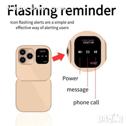 ПРОМО НОВА ЦЕНА✨ Сгъваем мобилен телефон i16 Pro – компактност и удобство! 📱, снимка 3 - Други - 50530193