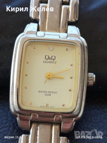 Марков дамски часовник Q/Q QUARTZ JAPAN MOVT стилен дизайн 49048, снимка 2 - Дамски - 51590740