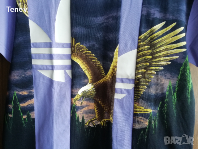 Adidas Нова Оригинална Дамска Тениска Graphic Tee Light Purple 36/38 S, снимка 6 - Тениски - 44760903