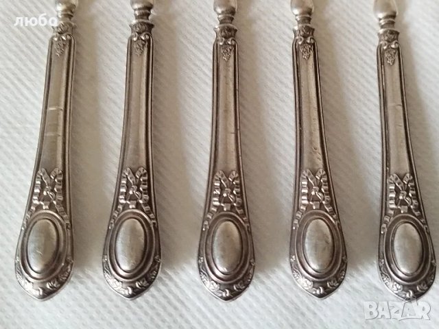 Сребърни Вилички за Сладко,Сребро 0,950, снимка 4 - Антикварни и старинни предмети - 48731070