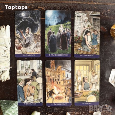 78 съвременни таро карти: Urban Tarot & Pagan Tarot & Spacious Tarot, снимка 12 - Други игри - 33814085