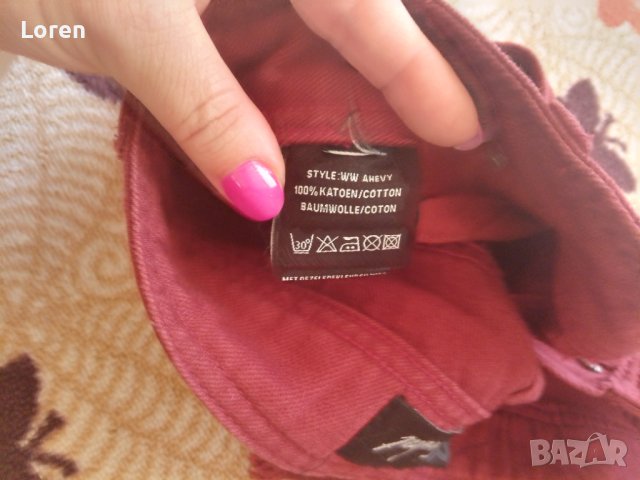 Като нови!❤️Cool cat❤️Къси дънки цвят бордо, снимка 9 - Дънки - 41460221