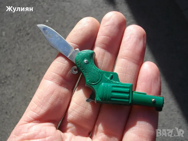 КОЛЕКЦИОНЕРСКО МИНИ ДЖОБНО НОЖЧЕ ПИСТОЛЕТ , снимка 6 - Антикварни и старинни предмети - 48346156
