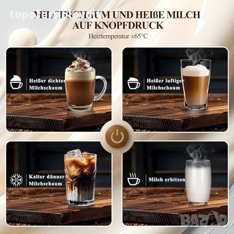 Кана за разпенване на мляко 4в1 300мл., снимка 3 - Кани - 53464770