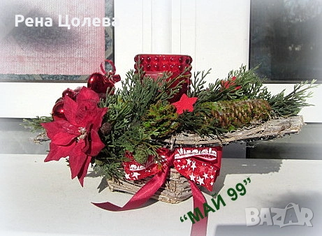 Коледен свещник, снимка 2 - Коледни подаръци - 52503591