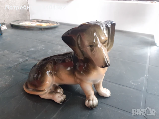 Sitzendorf - куче статуетка фигура порцелан