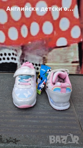 Английски детски светещи маратонки с Мини Маус, снимка 8 - Детски маратонки - 51628700