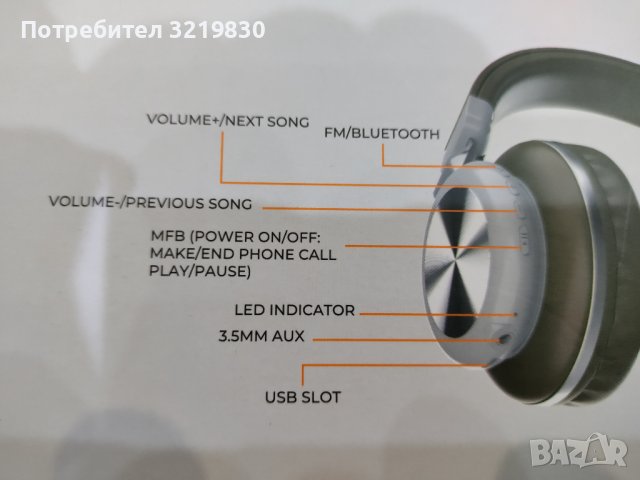 Нови качествени блутут слушалки с микрофон и слот за карта, снимка 9 - Bluetooth слушалки - 38837626