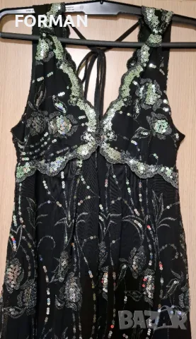 РАЗКОШНА рокля, цялата в пайети, снимка 2 - Рокли - 47996351