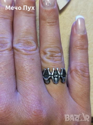 Сребърен пръстен (285), снимка 3 - Пръстени - 52298200