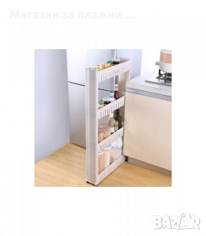 ПОДВИЖНА ЕТАЖЕРКА НА КОЛЕЛА ЗА БАНЯ И КУХНЯ 31,90лв, снимка 3 - Етажерки - 34195357