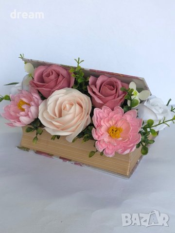 Букет от сапунени рози , снимка 9 - Декорация за дома - 40275710