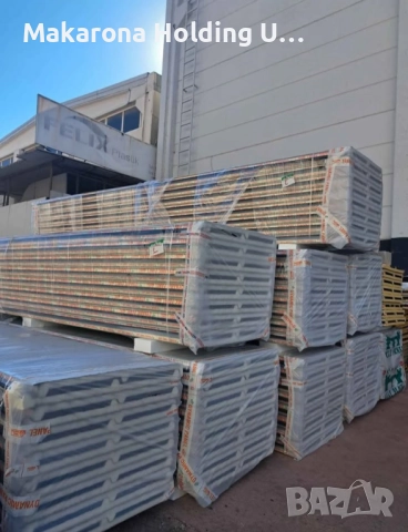 Сандвич панели за стена и покрив 3 ребра и 5 ребра бели и цветни, снимка 4 - Строителни материали - 51997361